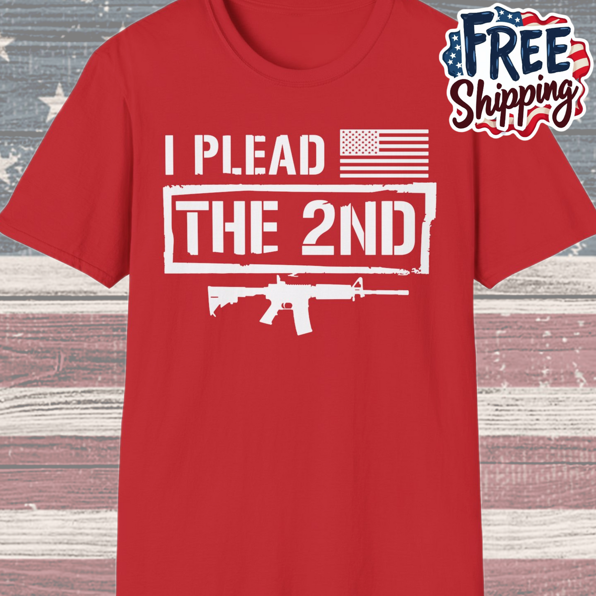 Patriot Collection - I Plead the 2nd - Second Amendment / Gun Rights - T-Shirt