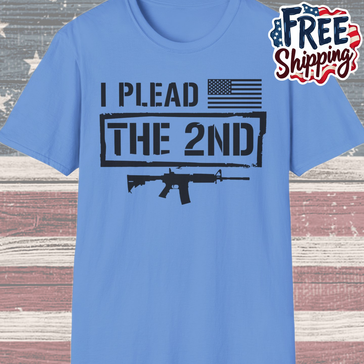 Patriot Collection - I Plead the 2nd - Second Amendment / Gun Rights - T-Shirt