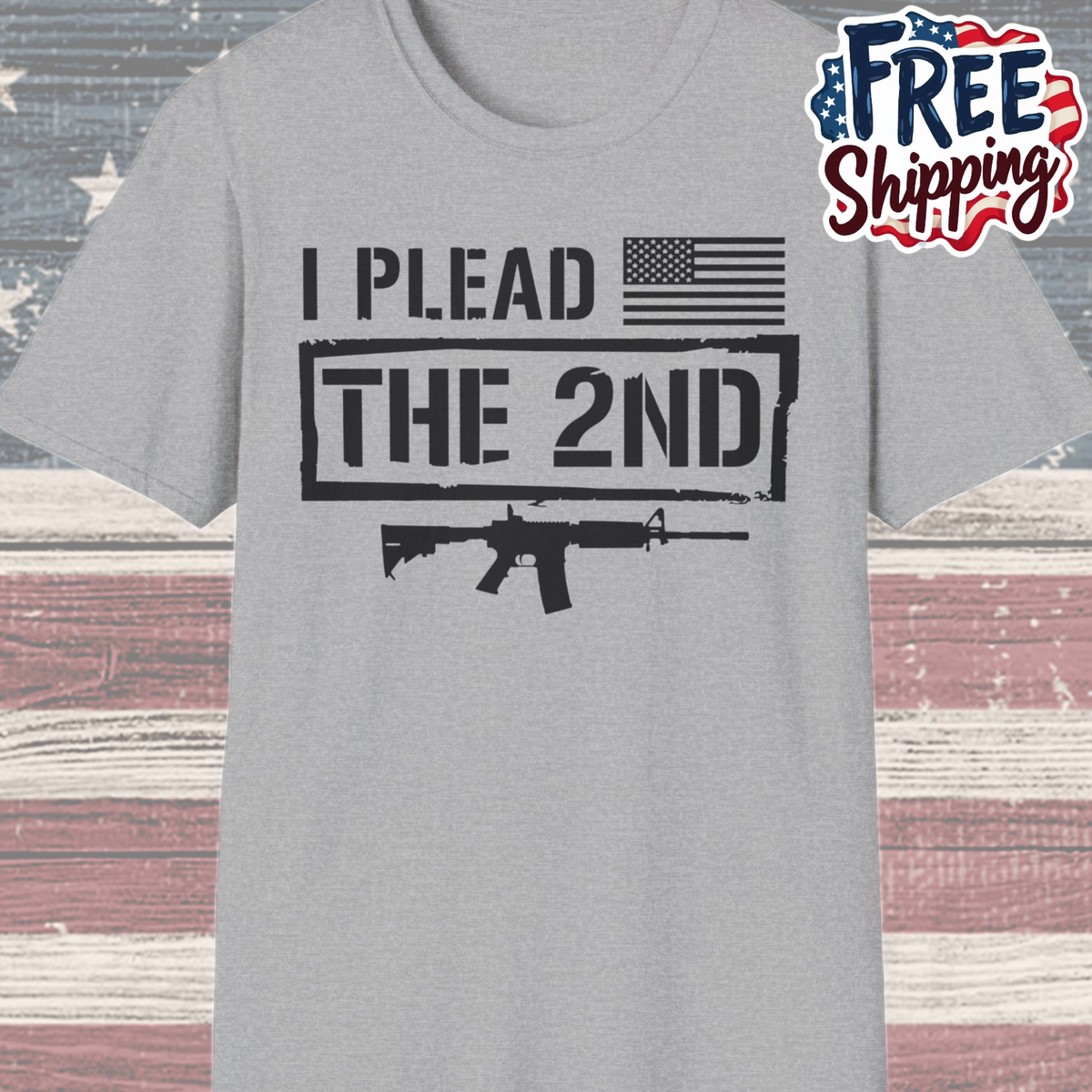 Patriot Collection - I Plead the 2nd - Second Amendment / Gun Rights - T-Shirt