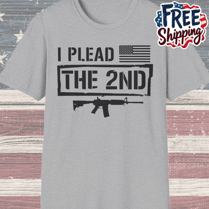 Patriot Collection - I Plead the 2nd - Second Amendment / Gun Rights - T-Shirt