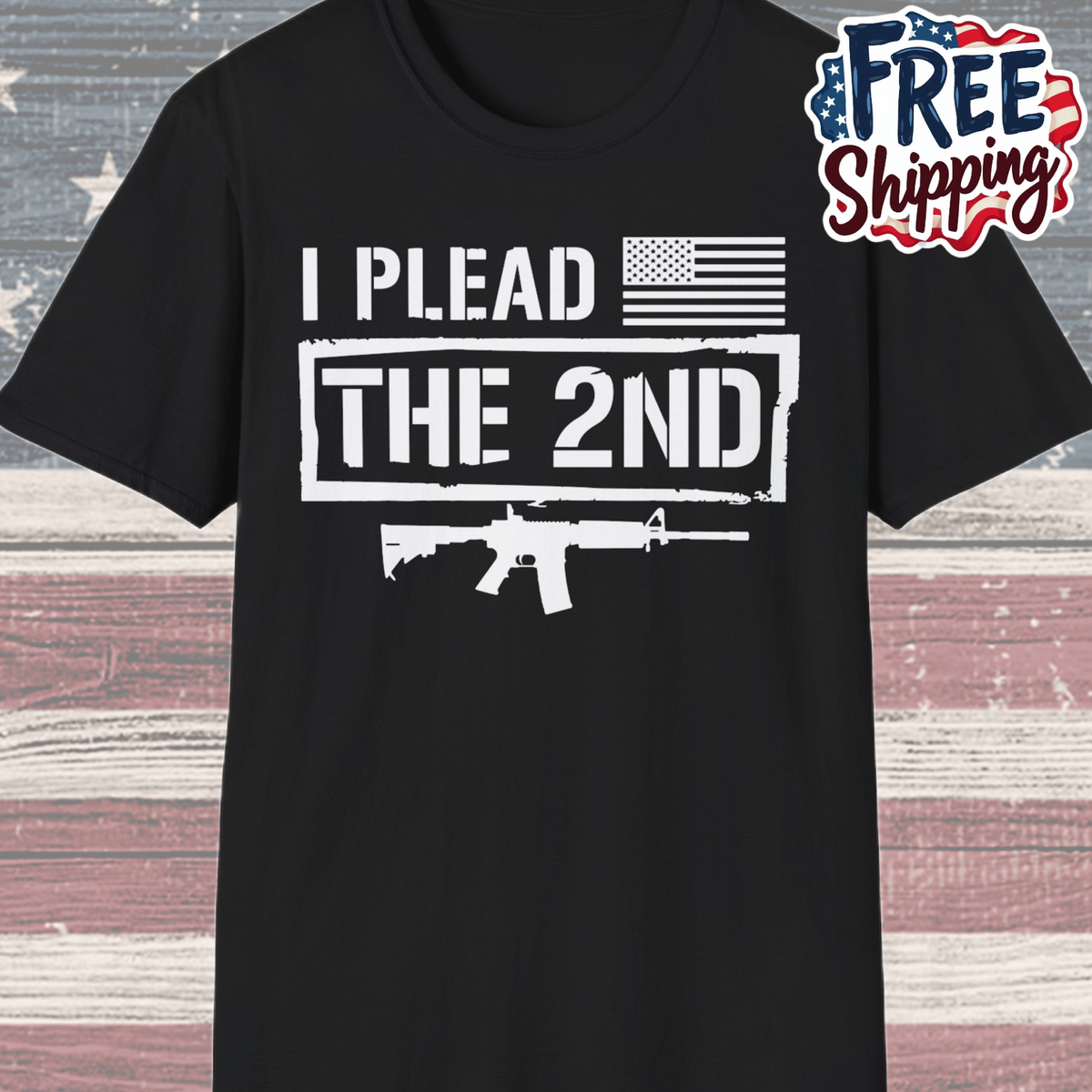 Patriot Collection - I Plead the 2nd - Second Amendment / Gun Rights - T-Shirt