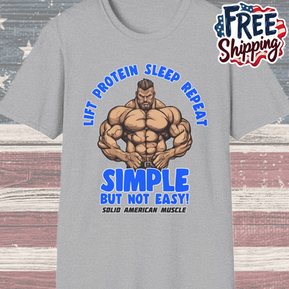 Solid American Muscle - Simple But Not Easy T-Shirt
