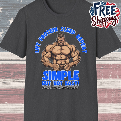 Solid American Muscle - Simple But Not Easy T-Shirt