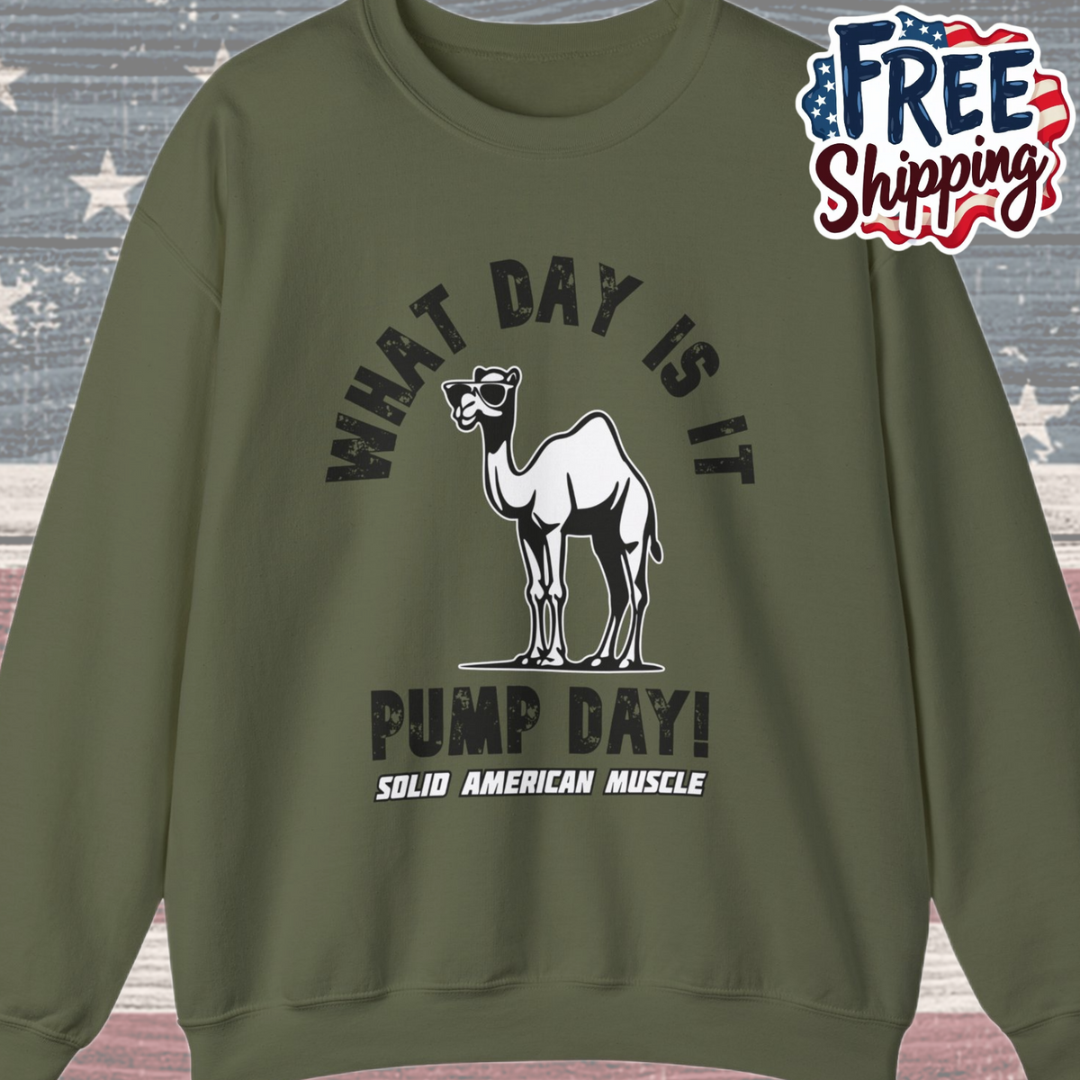 Solid American Muscle - Pump Day! Sweatshirt
