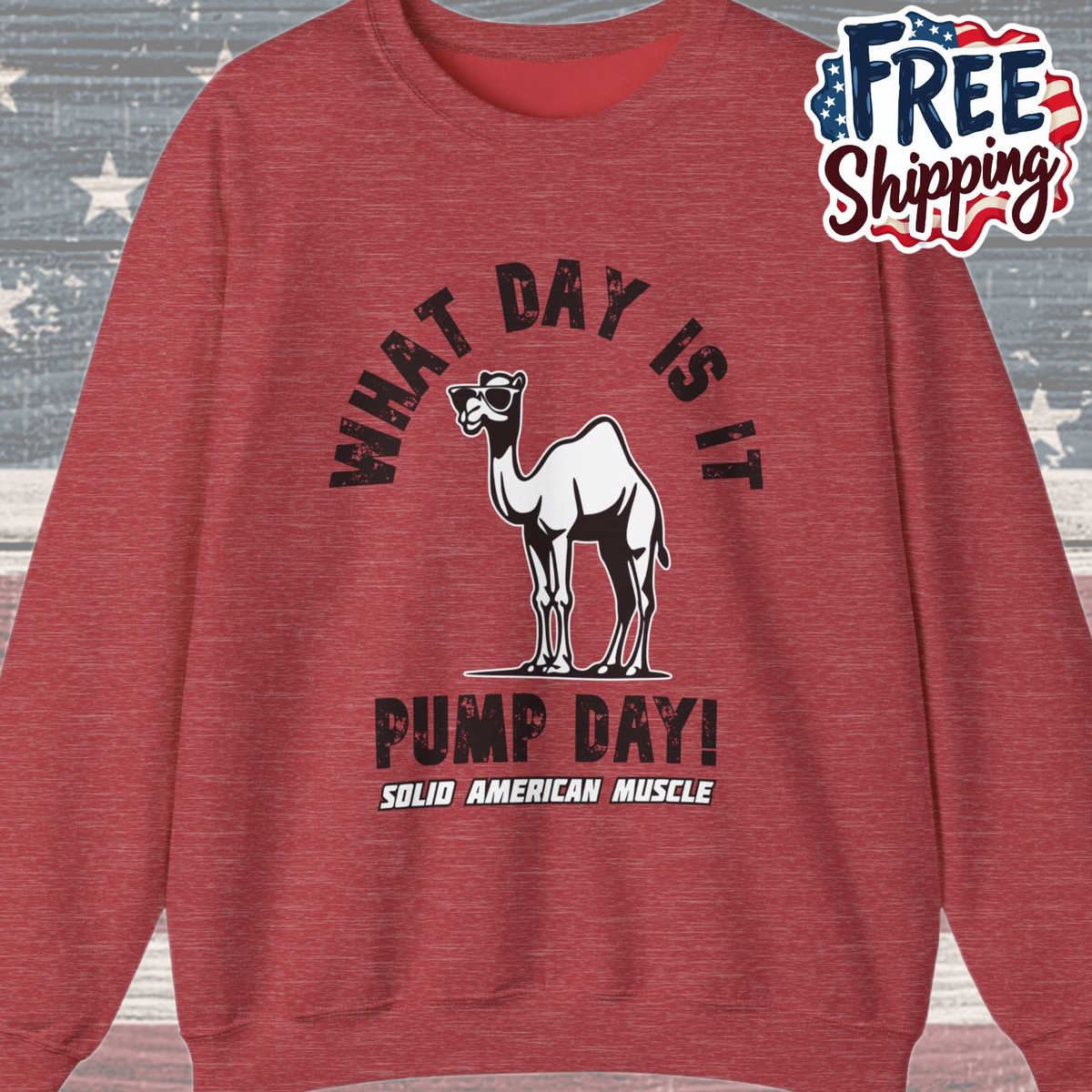 Solid American Muscle - Pump Day! Sweatshirt