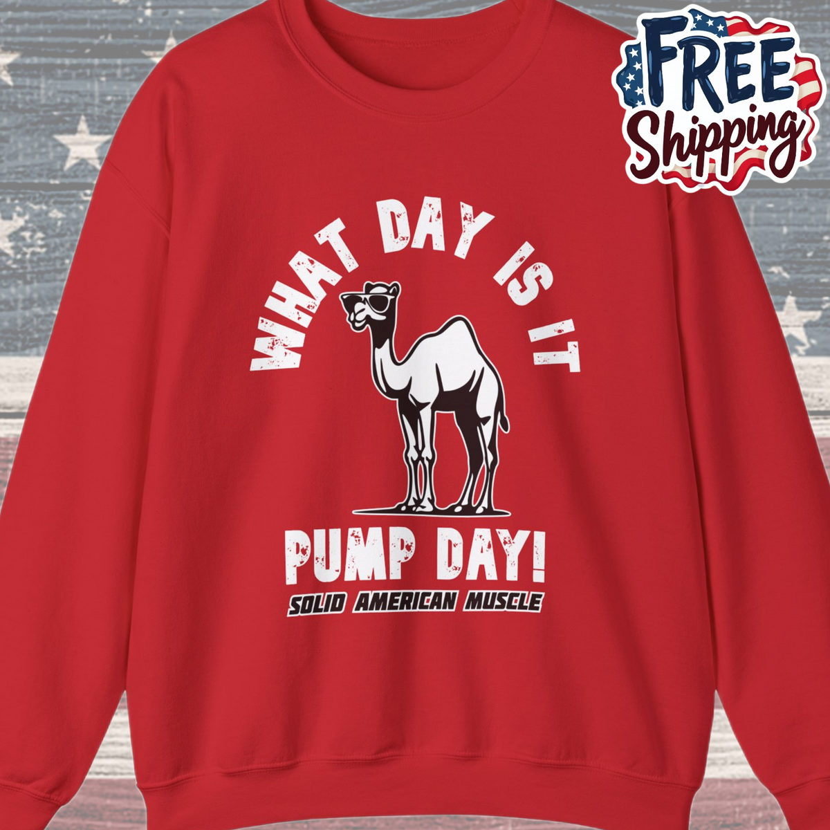 Solid American Muscle - Pump Day! Sweatshirt