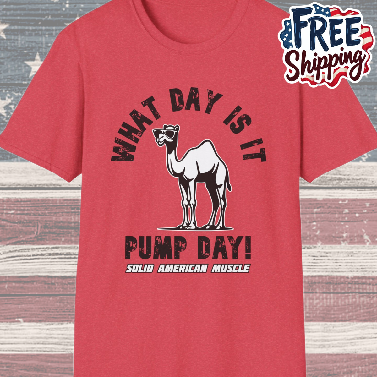 Solid American Muscle - Pump Day! T-Shirt