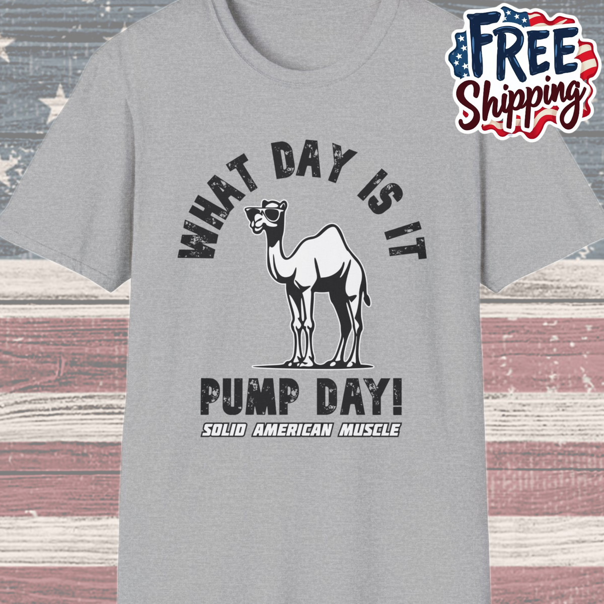 Solid American Muscle - Pump Day! T-Shirt
