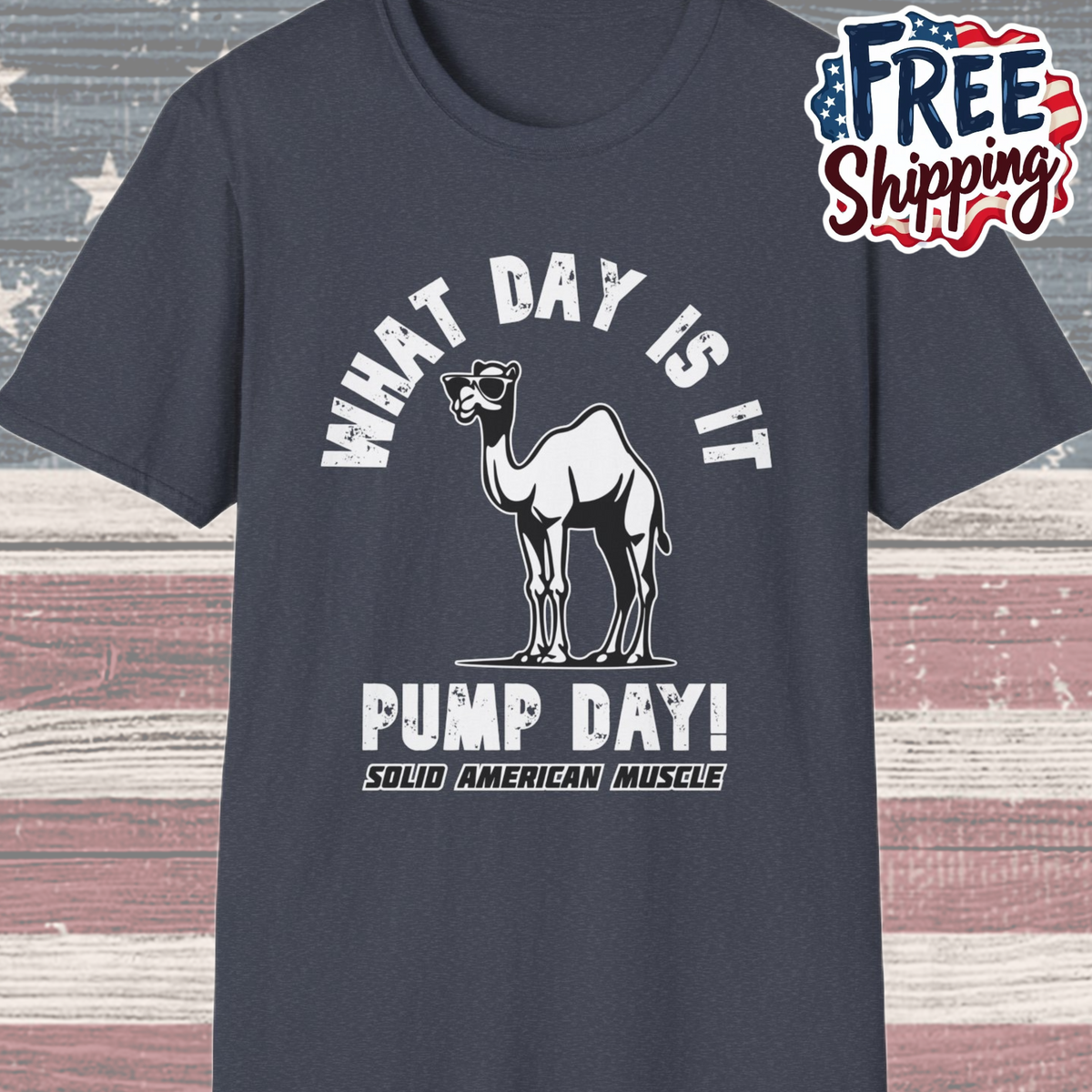 Solid American Muscle - Pump Day! T-Shirt