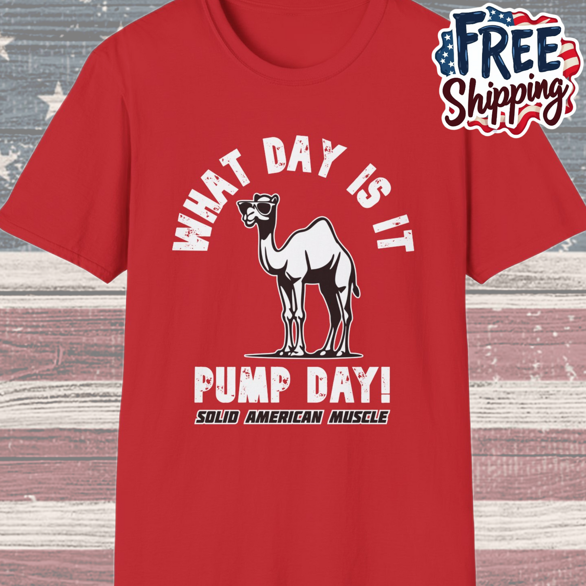 Solid American Muscle - Pump Day! T-Shirt