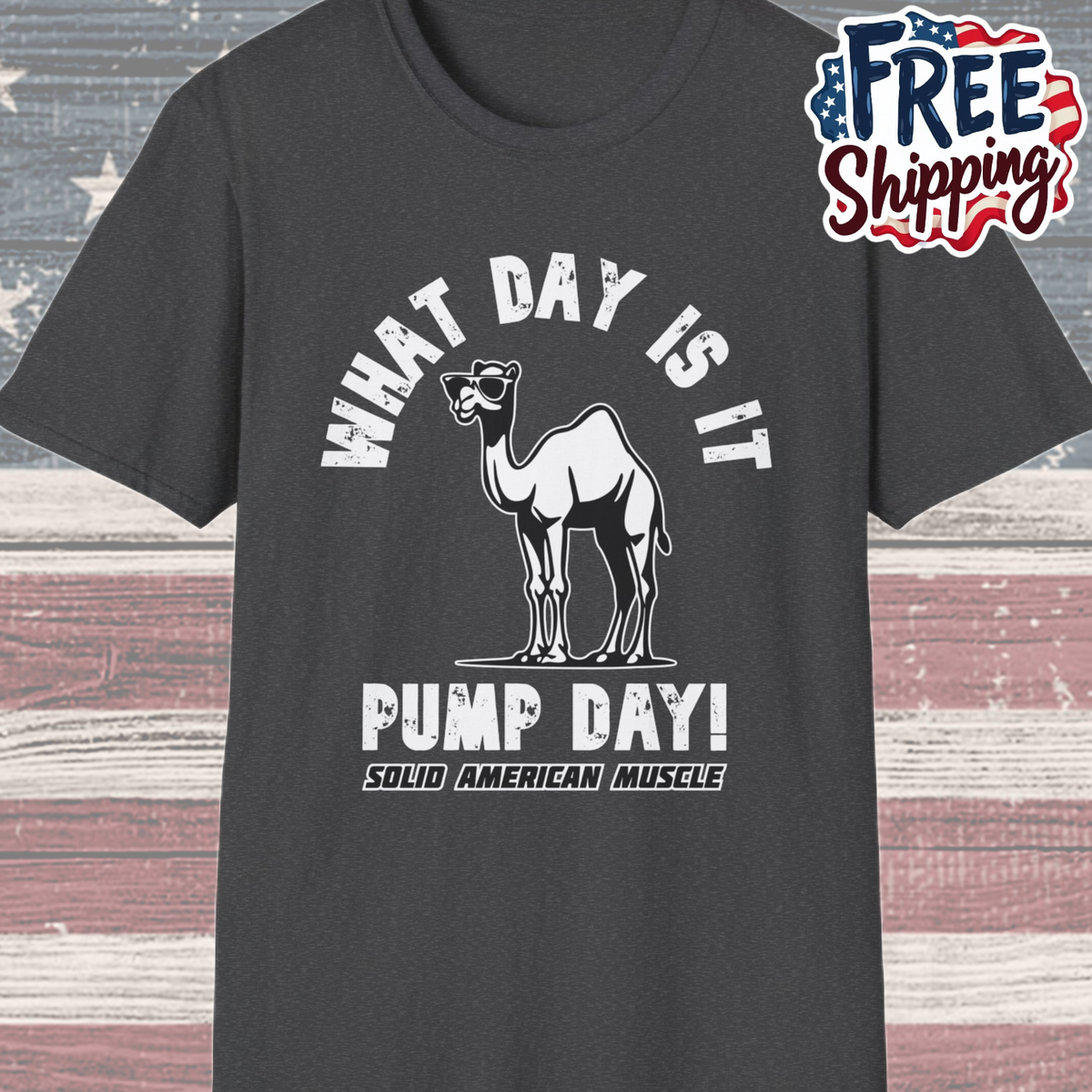 Solid American Muscle - Pump Day! T-Shirt