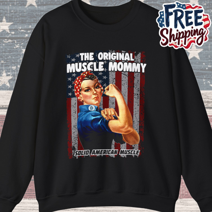 Solid American Muscle - Original Muscle Mommy - Sweatshirt